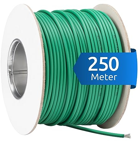 ECENCE Boundary Wire 820ft - Compatible with Robotic Lawnmowers, incl. Husqvarna - Perimeter Wire Ø0.13Inch, 17AWG Conductor - Universal Guide Wire