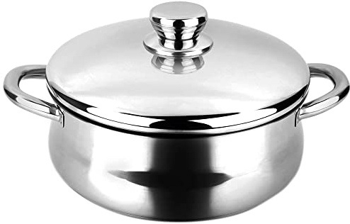 CACEROLA INOX SILVERINOX + TAPA ACERO INOXIDABLE 18/10 FAGOR Ø20x9cm