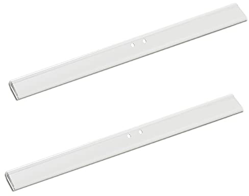 Zindoo Gummilippe Ersatzlippe Weiß Silikon 31cm für Duschabzieher 2 Stücke