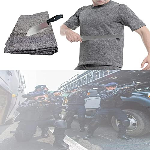 BTURYT Gilet Anti Couteau,MatéRiau PolymèRe RéSistant Aux Coups de Poignard,Respirant,Forte RéSistance à La DéChirure, Protection pour Corps Police Hommes Femmes
