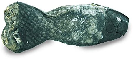ICEPAW Krillkauknochen für Hunde I 1 Stück (ca. 65 g) I besonders fettarm I aus Kabeljauhaut I pflegt Zähne und Zahnfleisch I Knabberspaß in Fischform
