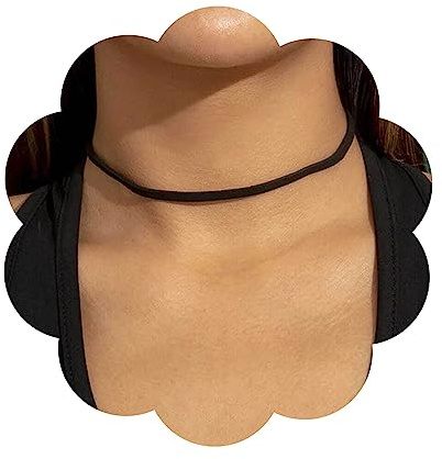 Yienate Punk-Halskette aus schwarzem Samt, Vintage-Halskette aus schwarzem Wildleder, Gothic-Halsband aus Samt, klassische Halskette aus schwarzem Samtband, Halloween-Schmuck für Frauen und Mädchen