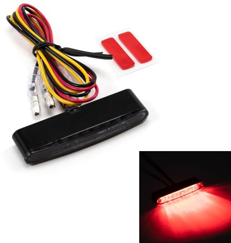 Motorrad Rücklicht LED Heckleuchten Bremslicht Stop Rote Lampe für Chopper Bobber Cafe Racer