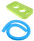 JISADER Fideos para Piscina, Palos de Entrenamiento de natación, Flotador de Espuma Flexible, Fideos para Piscina de 150cm con Conector para Nadar, Azul Verde
