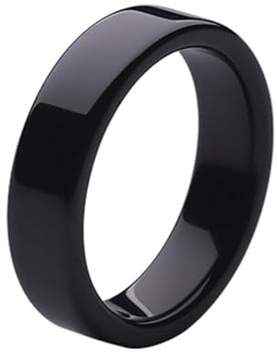 CUID Anello intelligente per scheda Mifare 1K S50 e FM1108 riscrivibile riscrivibile 13,56 mHz anello in ceramica (nero, US #9)