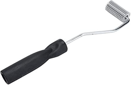 Rodillo de fibra de vidrio, rodillo de laminado de burbujas de fibra de vidrio de aleación de aluminio, con mango ABS, herramienta de paleta de burbujas (25 x 50 mm)