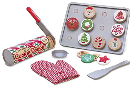 Melissa & Doug Slice and Bake Wooden Christmas Cookie Play Food Set