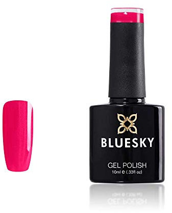 Bluesky Gel Nail Polish, Ecstasy Fuchsia, 80642, Pink, Long Lasting, Chip Resistant, 10 ml (Requires Curing Under UV LED Lamp)