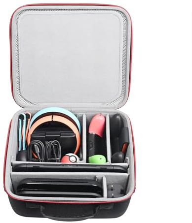 RLSOCO Tasche für Nintendo Switch 2 - Reisetasche für Switch 2 Konsole,Switch 2 Pro Controller,TV Dock,Joy-Con 2 Grip,Power Adapter,24 Spielpatronen und anderes Zubehör (Nur Tasche) | Geeignet für Konesole,Controller,TV Dock,Joy-Con 2 Grip,Power Adapter,24 Spielpatronen und mehr (Nur Hülle)