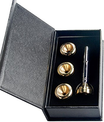 yueko Trompete Zubehör 1–1/2 C 7 C 5 C 3 C, Größe Trompete Kupfer Gold 1 Set mit Box Musikinstrument Zubehör
