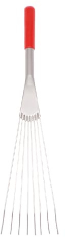 Red Gorilla Big Tidee Rake 50cm Lightweight Short Steel Hand Rake Plastic Grip for Stable Chores Mucking Out Bedding or Garden Use