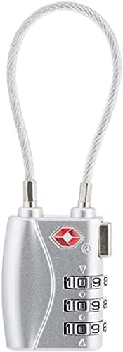CELIMS - Cadenas TSA Valise Avion | Cadenas Code | Cadenas Valise | Protection Idéale pour Vos Bagages | Gris