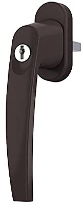 heicko Fenstergriff Typ Jupiter, graubraun - RAL 8019 40x10 mm (1 ST)