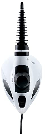 Solac - Limpiador a vapor de mano | 350ml | Cable 3m | 9 accesorios | Limpieza del hogar: Alfombras, Coche, Sofá, Cortinas, Cama, Exterior | Limpiadora electrica domestica | Vaporeta portatil potente