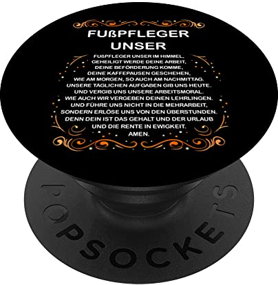 Fußpfleger Unser - Lustige Definition & Beschreibung PopSockets mit austauschbarem PopGrip
