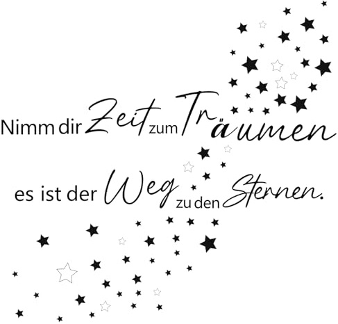 HPNIUB Nimm Dir Zeit Zum Traeumen Spruch Zitat Wandtattoo Flur Diele Deko