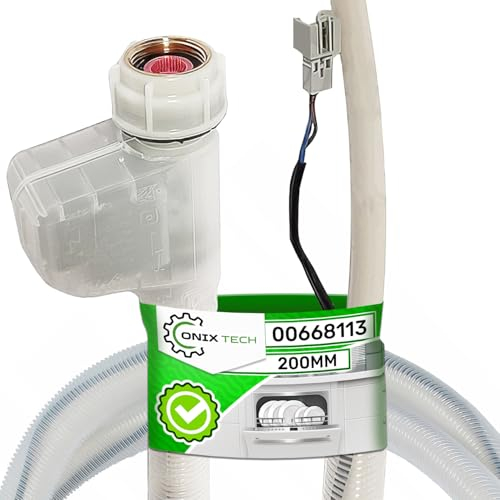 Manguera Lavavajillas con Aquastop 1,68 m con Código Original 00668113 668113 para Bosch para Siemens para Neff para Balay para Constructa - Garantía de 5 Años - ONIX TECH