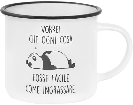 OPS - Tazza Panda, Tazza Personalizzata con Stampa e Frase, Idea Regalo Originale per Natale, Compleanno o Altre Occasioni, Confezione Regalo Inclusa, Capacità 325 ml, 12,5 x 8,2 x 9,7 cm