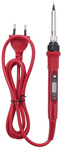 Joselin 220V 80W Saldatore Elettrico un Cristalli Liquidi 908S Saldatore un Temperatura Regolabile con Punte e Kit per Saldatore di Qualità Spina Ue