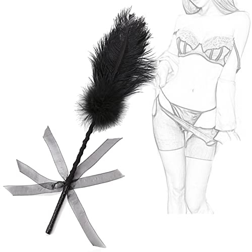 TRQOYTU Plume Chatouilleur Sexe Érotique Flogger Fouet Amour Plume Clitoris Fouet BDSM Bondage Fessée Slap Paddle Lit Contraintes Jeu De Rôle Érotique Flirt Chatouilleur Jouet Sexuel Pour Couples