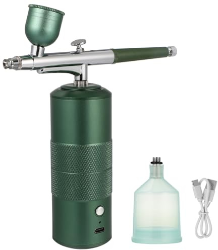 LIFKOME Kleiner Airbrush Spray Satz Mit Hochdruck Kompressor Kabelloses Hand Airbrush Make up Satz Für Nagelkunst Modellmalerei Und Gesichtsbefeuchtung Tragbares Kunstwerkzeug