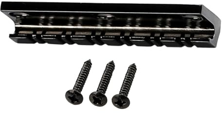 12 Saiten Bassgitarre Steg verstellbare Saite Bass Metalltextur schwarz Geschenk für professionelle Steg