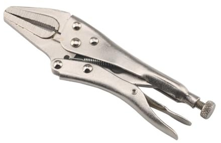 NbgrvB 6.5 Inch Long Nose Locking Pliers Heavy Duty Needle Nose Pliers with Locking Mechanism for DIY Woodworking Welding and Hand Repair Tools