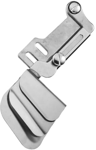 Uonlytech Carpeta de Cierre de Metal para Máquina de Coser Industrial Accesorio Prensatelas de Costura para Doble Tela y Bordes Enrollados Herramienta de Costura Profesional para Uso