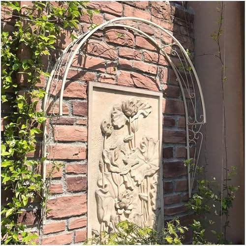 Treillis d'arche de jardin pour plantes grimpantes, design semi-circulaire mural pour fenêtres et portes