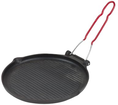 Grill Rond Fonte 23cm Noir - 32710