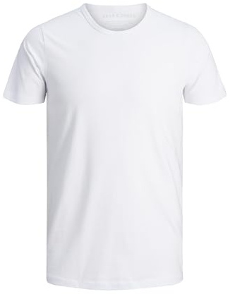 Jack and Jones Basic O-Neck Short Sleeve Men's T-Shirt Optical White Medium