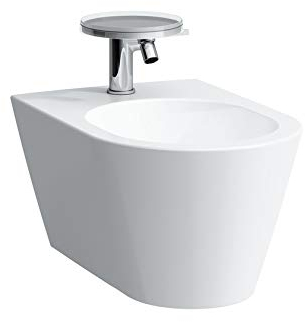 Laufen Kartell Wand-Bidet, 1 Hahnloch, 370x545x430, Farbe: Weiß - H8303310003021