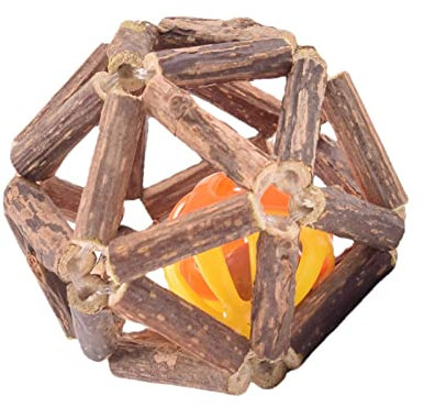 Facynde Silvervine Katzenspielzeug - Natürliches Silvervine-Spielzeug mit Katzenminze-Kugeln | Zahnreinigung und Stressabbau, Matatabi Cat Chew Stick für Katze
