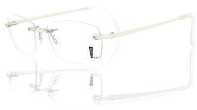 Switch it! Garnitur 1015 - Brille Montur Wechselbrille - weiß transparent - dünne Bügel