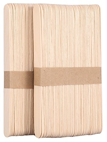 100 Stück Wachsstäbchen, Wachs-Spatel Holzwachs-Applikator Kleine Stäbchen zur Haarentfernung Wachs-Einweg-Bastelstäbchen zur Haarentfernung Gesichtshaarentfernung