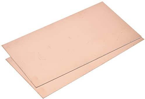 sourcing map 2 stycken PCB kopparpläterade kretskort laminat 300 mm x 200 mm x 1,5 mm FR4 glasfiber ensidig för kretsprojekt