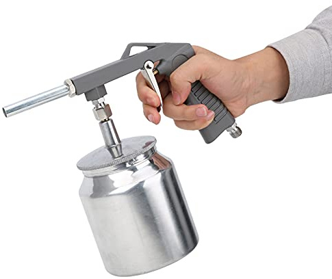 Pistola Rociadora Neumática, PS‑6 Pistola Rociadora de Alta Presión Profesional Pulverizador de Pintura de Aire para Rociado de Paredes de Automóviles, 30‑120 PSI