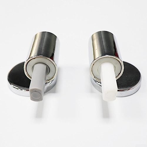 LVYXON Sedile WC, chiusura morbida, argento, rubinetti WC, set di fissaggio, bagno, cerniere tradizionali e moderne con abbassamento automatico