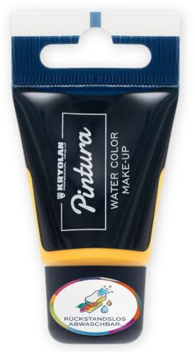 Kryolan Pintura Water Color Make-up Yellow 20 ml I Wasserbasierte Kinderschminke für Gesicht & Körper I CE-Zertifiziert I Schnell trocknend, leicht abwaschbar & individuell deckend