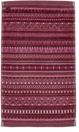 Pip Studio Geometric Print - Toalla para invitados (30 x 50 cm), color rosa oscuro