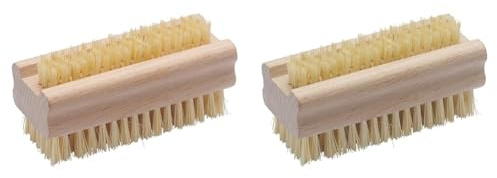 Brosse a Ongle et Main Gerlon – 2 Faces et 2 Longueur de Poils pour Déloger Facilement Toutes Les Salissures (Lot de 2)