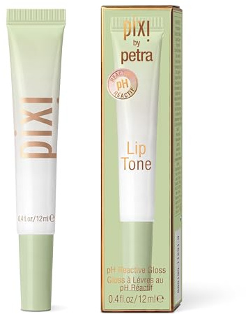 Pixi Beauty LipTone | Colore: SnowPearl | Gloss Pigmentato Reattivo al pH | Finitura Lucida Effetto Specchio | Colore Unico e Personalizzato | 12 ml / 0,04 fl oz