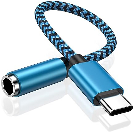 Adapter USB C auf Klinke, Typ C auf 3,5mm Kopfhörer Adapter Aux Adapter | USB C Audio Kabel Dongle für Samsung Galaxy A56 5g/A57/A55/A54/A37/A36/A35/A17/A16/A15/S26/S25/S24/S23,iPhone 17/16/15,Google