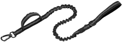 Elastische Leine mit gepolstertem Griff für Hunde, Zugkraft, Bungee-Hundeleine mit Stoßdämpfung