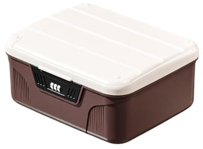 Boîte de rangement pour médicaments avec cadenas – Coffre-fort portable avec serrure | Grande capacité pour médicaments, outils, documents, utilisation à la maison, école, bureau, voyage, extérieur