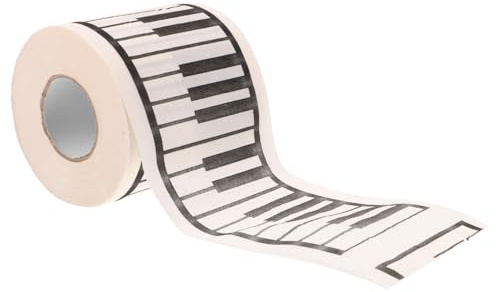TOVINANNA Papel Higiénico de Piano Impresión de Piano Decoración para Baño Rollo de Papel Higiénico Impreso Estampado