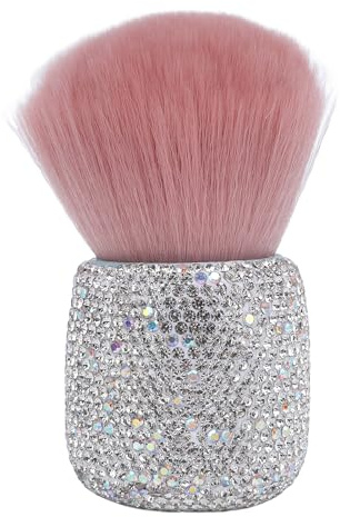 Brrnoo Pennello per Rimuovere la Polvere per Nail Art, Pennello Morbido per Pulire la Polvere per Nail Art Boose Powder Brush per Applicazione Acrilica e Trucco