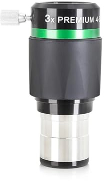 Telescope Magnifier, 2X/3X/4X/5X Extender Barlow Apocromatismo Lente Barlow De 4 Elementos For Oculares De 1,25,Parts(3X)