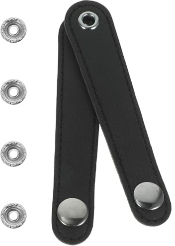 Genérico Correa de Fuelle de Acordeón de Cuero de Doble Capa Hebilla, Cómoda y Resistente para Conciertos de Acordeón, Juego de 1 Set para Músicos