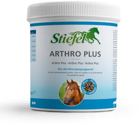 Stiefel Arthro Plus für Pferde, hochwertige Kombination aus Grünlippmuschelpulver, Vitaminen, Spurenelementen & Teufelskralle zur ernährungsphysiologischen Unterstützung des Bewegungsapparats, 1kg
